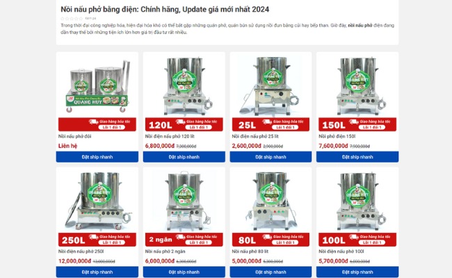 giá bán tương đương với chất lượng