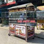 Xe bán xôi bánh mì Kebab 1m8 Sơn Huệ