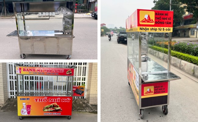 xe bánh mì 2m ứng dụng quy mô vừa và lớn