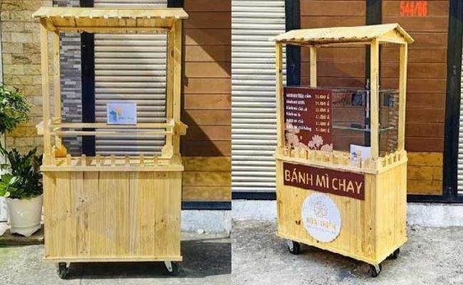 Xe bánh mì gỗ Hà Nội