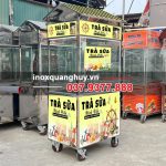 Xe đẩy trà sữa 90cm Minh Hiếu