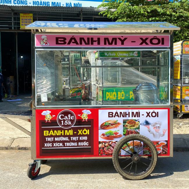 xe bánh mì xôi