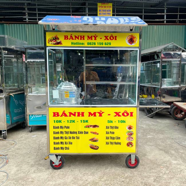 mẫu xe bánh kèm xôi